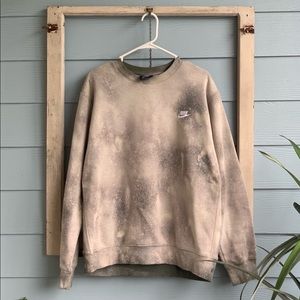 Nike crew neck sweatshirt size large. Hand dyed
